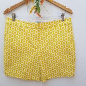 Boden Richmond Shorts Mimosa Yellow Pompom Spot